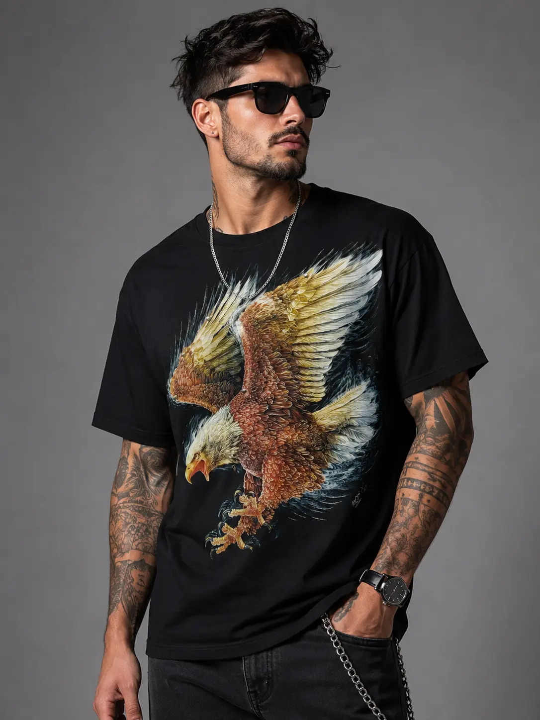 Eagle 3D Glow-in-the-Dark T-Shirt