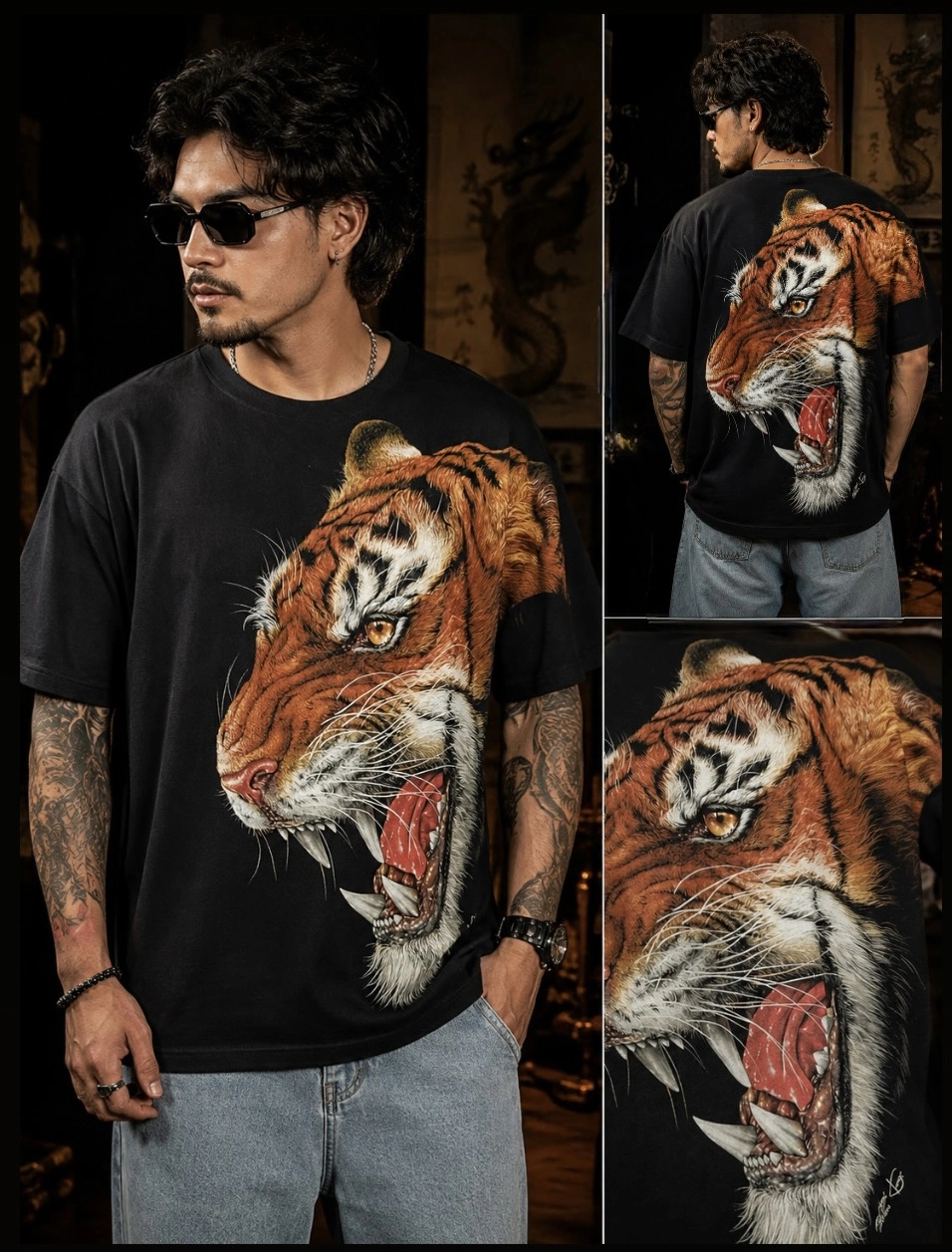 3D TIGER — GLOW IN THE DARK Premium HD • Eye Glow • Made in Thailand — view 3 of 5